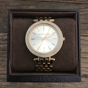 Michael Kors Darci Three-Hand Gold Watch